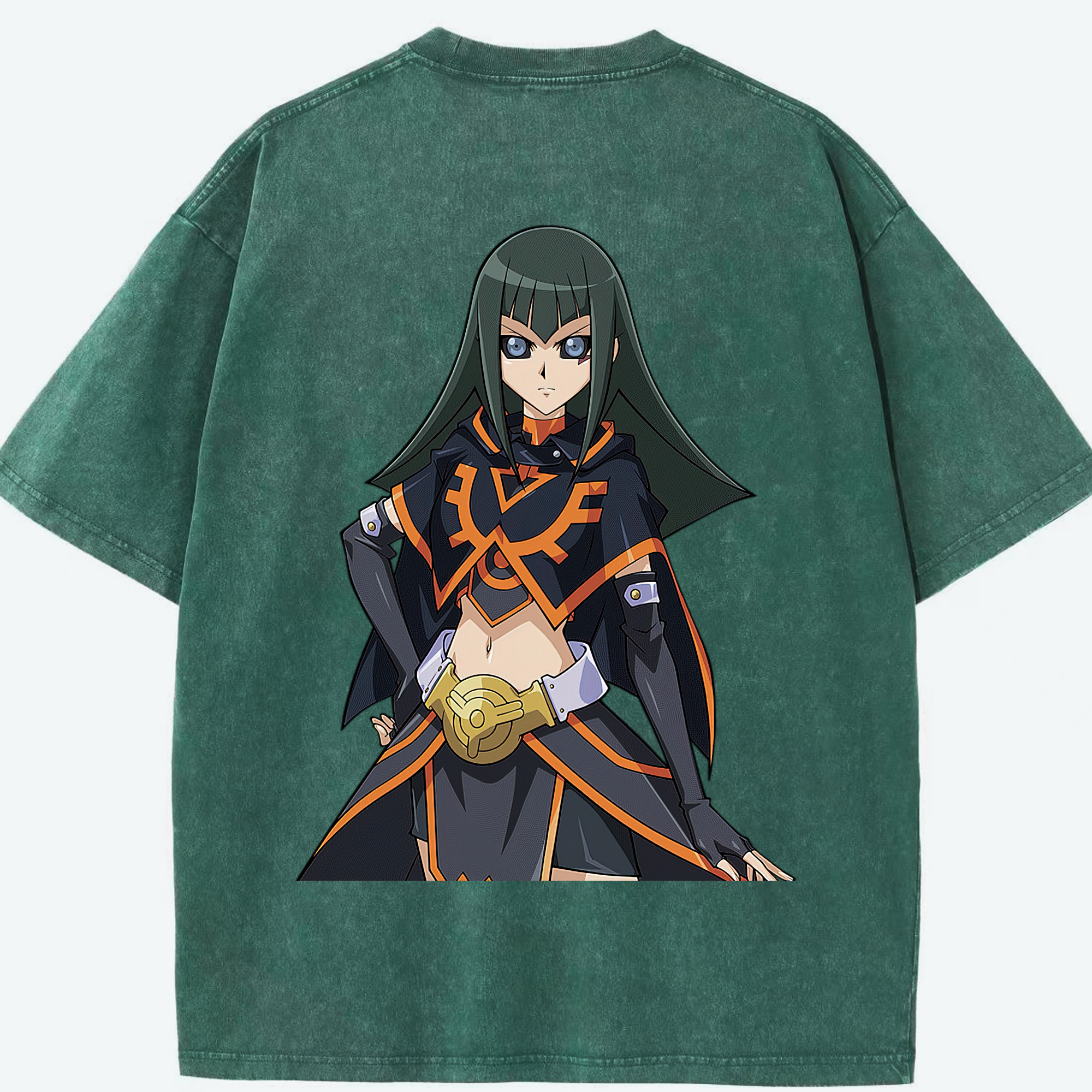 （画像用） 遊☆戯☆王 Yu-Gi-Oh! 綿100% ヴィンテージ風 半袖Tシャツ（背面プリント）